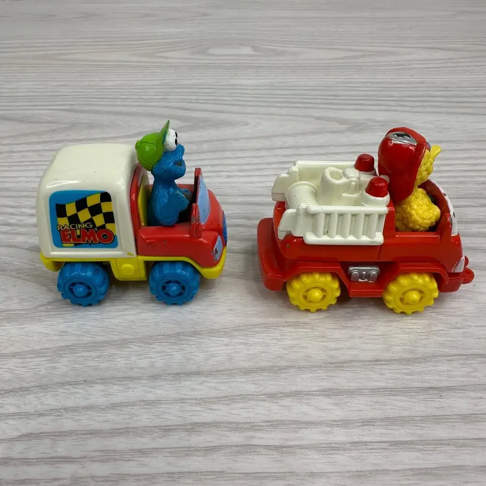 Tyco PreSchool Toys Set of 5 Sesame Street Characters Die Cast Cars Vintage 90s